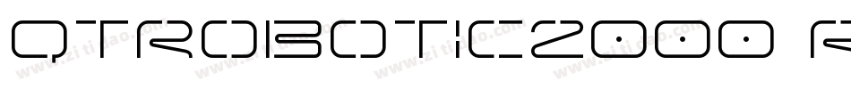 QTRobotic2000 Regular字体转换